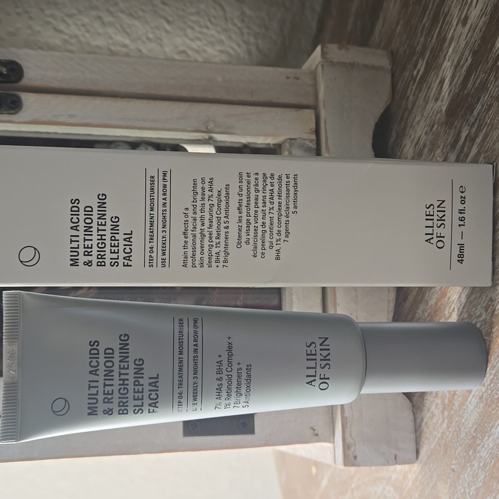 Allies of Skin Multi Acids & Retinoid Brightening Sleeping Facial *NIB RTV$100*